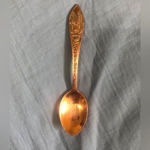 Solid copper collectors spoon of Salt Lake City Utah